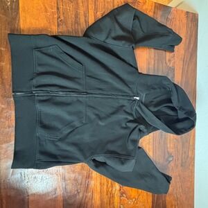 Cloth By Design Womens Black Full Zip Hoodie Sweatshirt Size M 5ST435RO